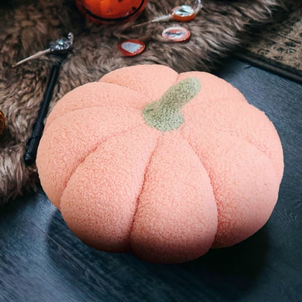 2025 Pumpakudde Halloween Leksak Kudde Stickad Ullstil Pumpa Vardagsrum Soffkudde PK