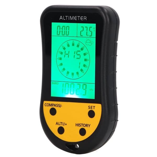 8-i-1 Multifunktionel Digital Højdemåler, Barometer, Termometer og Bærbar Vejrsensor