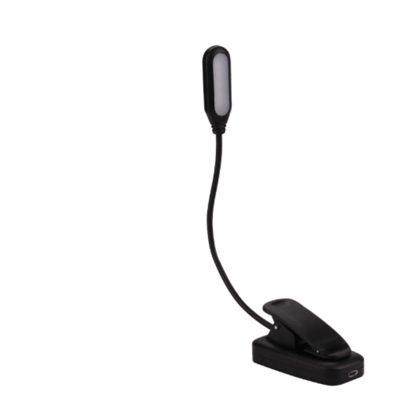 Boklampa - Läslampa / LED-lampa med klämma - Lampa för bok Black 2