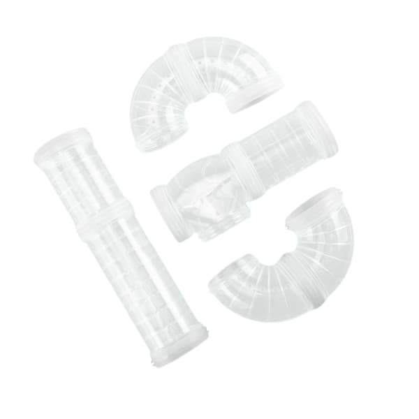 Hamsterrørsett DIY 8 stk. Hamsterleker for hamsterbur tilbehør Klar Clear 5.5cm