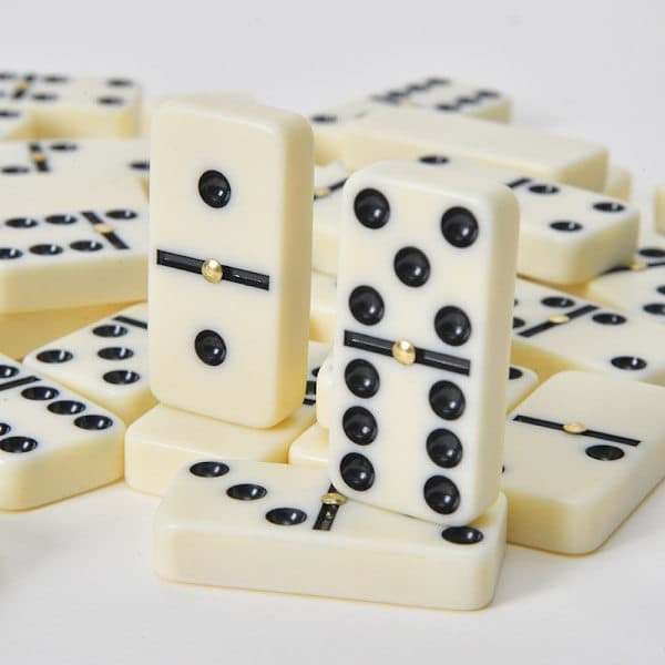 Sten Domino - Domino Spil Varm Hvid