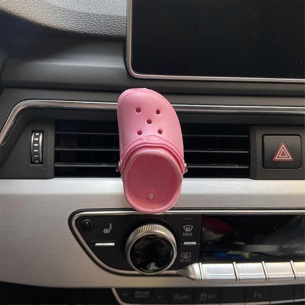 Croc Sko Bil Luftventil Klämma Dekor Luftkonditionering Utloppsdekoration -Sy pink