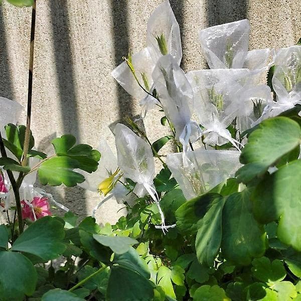 Små presentpåsar med dragsko Organza 25-pack 7x9 cm Grå