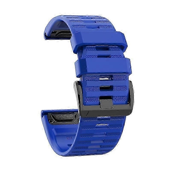 Erstatningsarmbånd Myk Silikon 22mm/26mm Hurtigutløser Klokkereim Kompatibel Garmin Fenix 6/Fenix6 Pro/Approach S60/Forerunner935/Co Dark Blue 22 mm