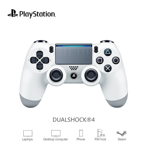 2-pakning PS4-kontroller DoubleShock kablet for Play-station 4 Svart