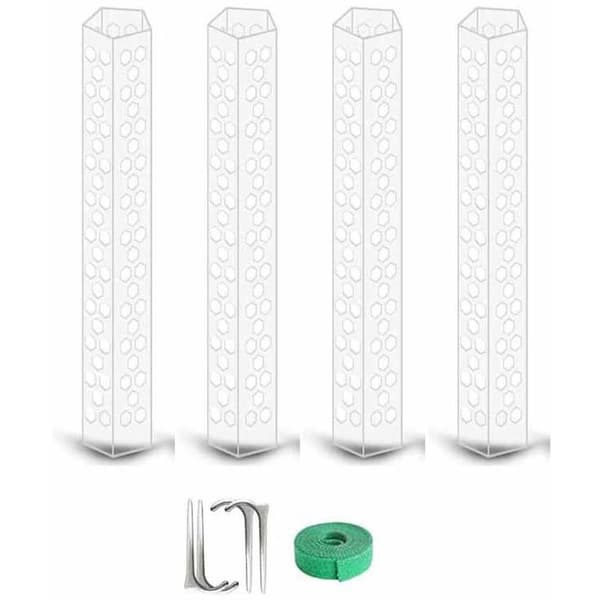 4 stablebare mosepinner for Monstera-planter, potteplanter, vekst og klatring - Sphagnum mose-støttepinner for foreldre, venner, naboer
