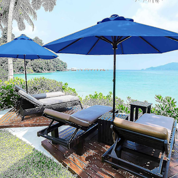 Bedste Sælger Udskiftningsstof Haveparasol Baldakin Betræk Til 3m 6/8 Arms Terrasse Solparasol 50% Rabat Orange 300cm*8k