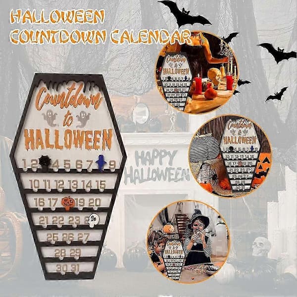 2025 Nedtelling Halloween Advent Kiste Kalender Tre Party Dekor