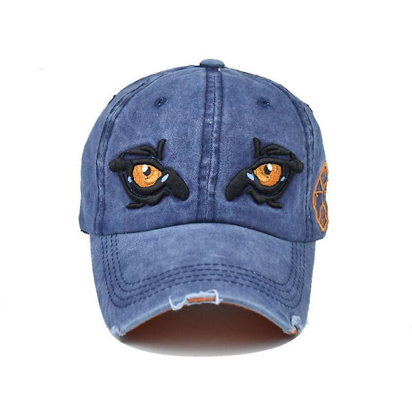 Broderte baseballcaps White adjustable