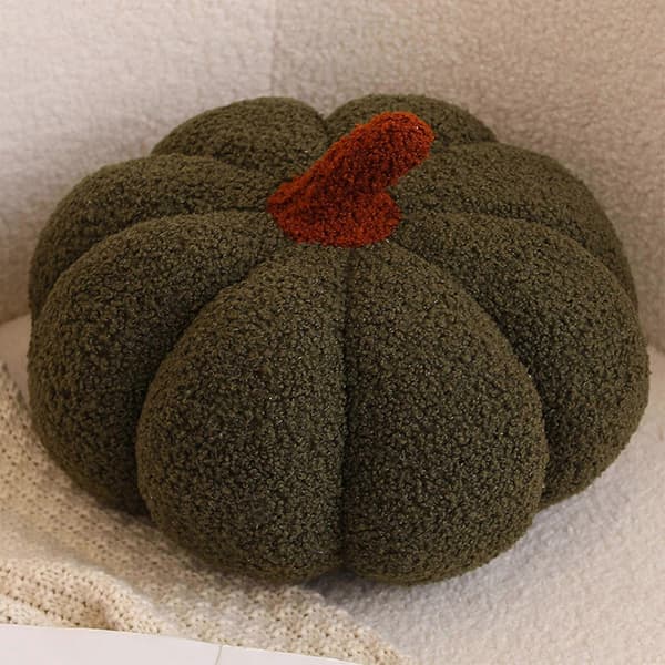 2025 Gresskarpute Halloween Leke Pute Strikket Ullstil Gresskar Stue Sofapute GN