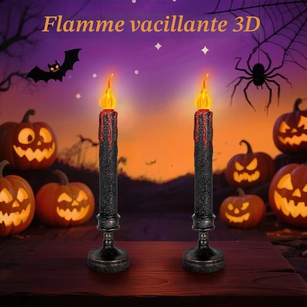 Halloween LED-lys, Blødende Halloween-lys, Velegnet til Halloween-fester, Indendørs dekoration til gyserhuse