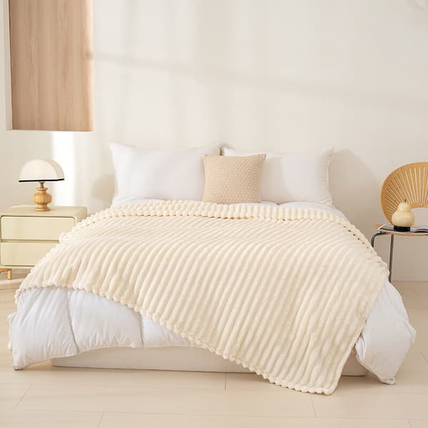 3D jacquard fleeceteppe 100 x 150 cm Mykt og varmt Kan maskinvaskes For lur, søvn, reise, camping