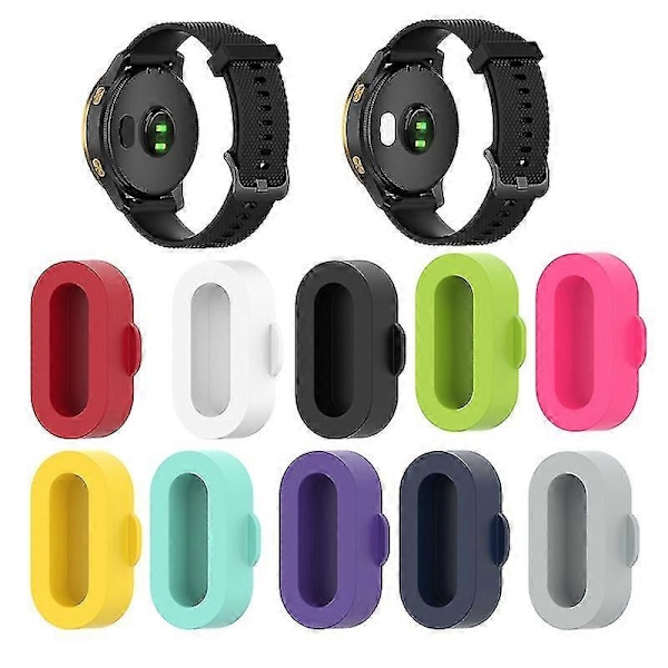 Silikone Støvtæt Hætte Cover til Garmin Fenix 5s 5x 6 6s 6x - Pakke med 10 Multicolor