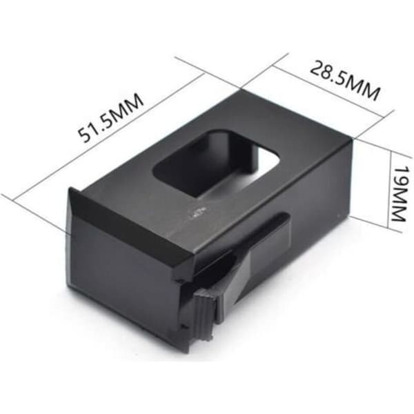 9V batterikasse for EQ-7545R akustisk gitarpickup, svart ABS-erstatningsdel med enkel tilgang