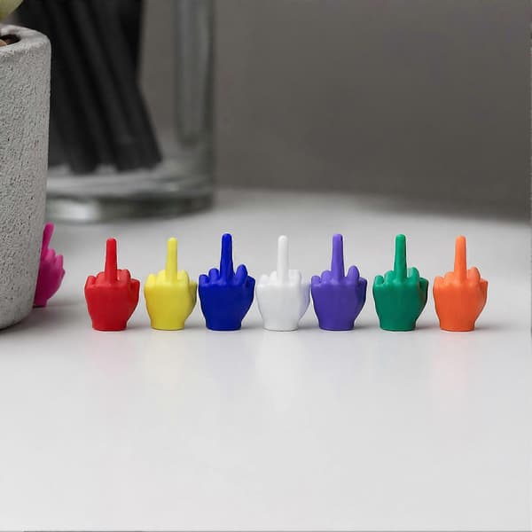 Mini Långfingerfigur – Liten Hand Skrivbordsdekoration – för Kontor & Buspresent 100pcs