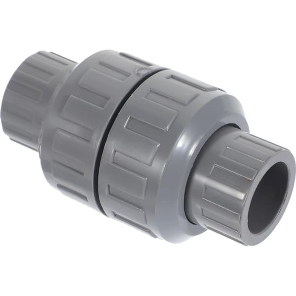 25 mm PVC envägs backventil, backventil för vatten och vätskor, högtemperaturbeständig, snabbkoppling, VVS och bevattning