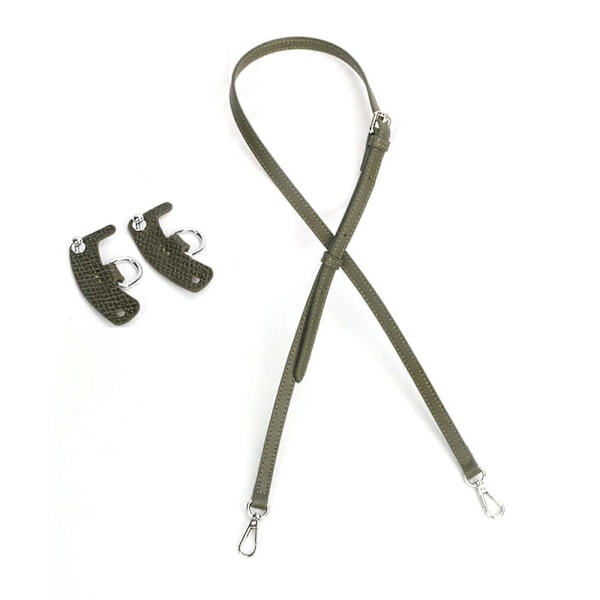 Moderigtig taskerem skulderrem PU læder udskiftningsbælte justerbar crossbody taskerem håndtaske udskiftningsbælte mørkegrøn Dark Green