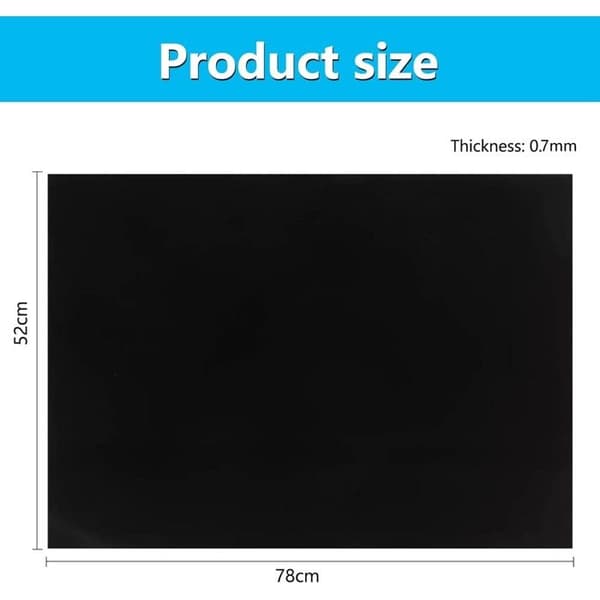 Skyddsmatta i silikon för induktionshällar, 52 x 78 cm, stor skyddsmatta för induktionshällar, hållbar