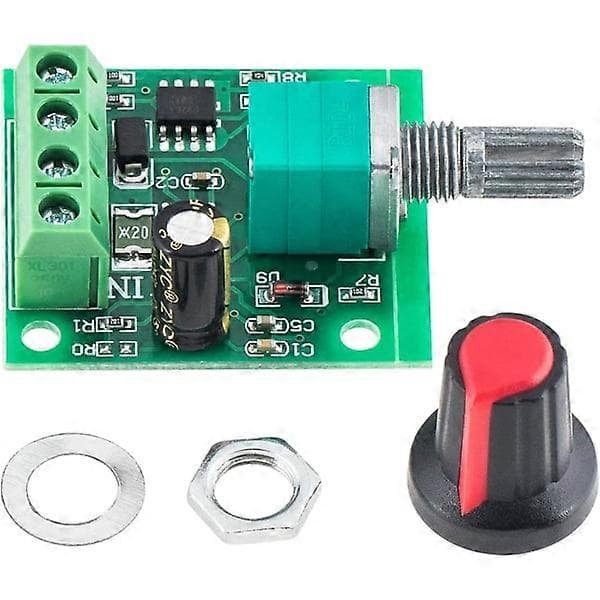 4 stk. 1,8V 3V 5V 6V 7,2V 12V 2A PWM Hastighetskontroller DC Motor Spenningsregulator LED Spenningsregulator Dimmer Justerbar Kontrollbryter