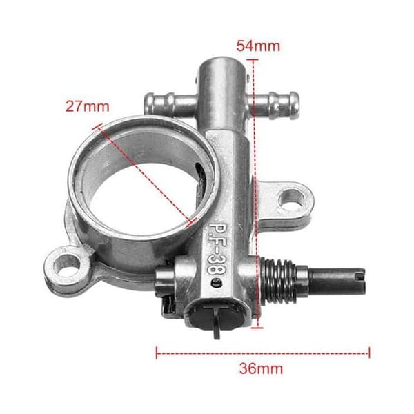 Snekkeoliepumpe til 25cc-38cc motorsave, holdbar erstatning, nem installation