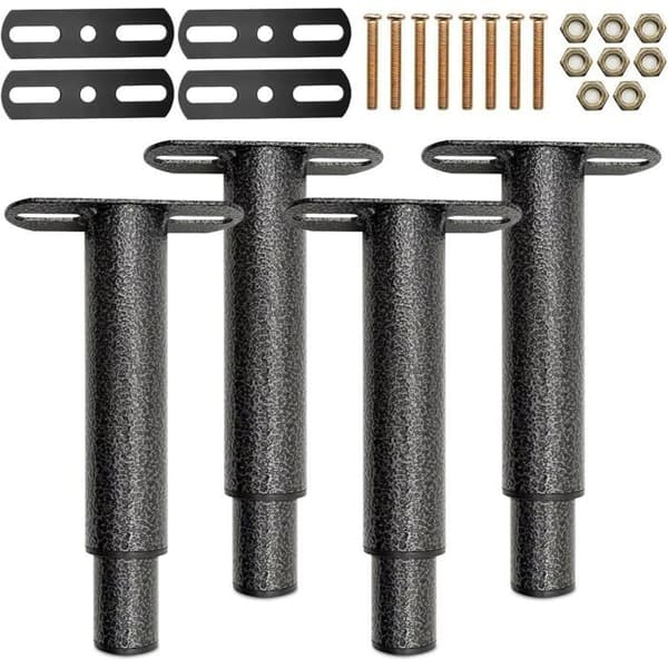 Justerbare sengeben - Sett med 4 - Solid stål - Sentral støtte 15 til 25 cm - Forsterket sengeramme