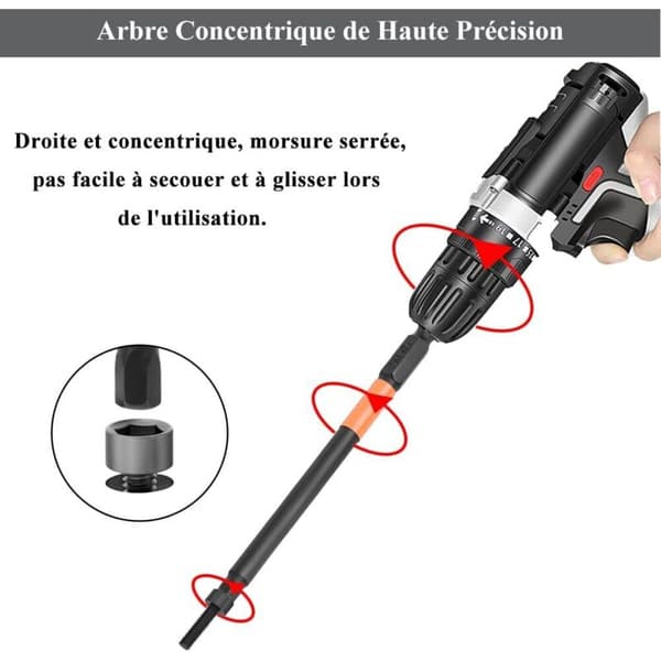 6 stk. 100 mm unbrakonøglebits sekskantet skaft S2 stål skruetrækkerbits 1/4 tomme skaft magnetiske skruetrækkerbits