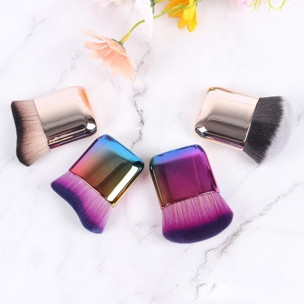 1 Pakke Stor Vinkel Foundation Makeup Pensel Bærbar Foundation Foundation