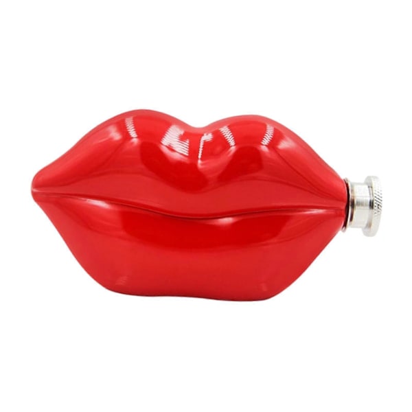 Läppflaska Fickplunta 148ml med Skruvlock Dryckesvaror Rostfri Plunta för Camping Picknick Bröllop Vandring Drickande Red