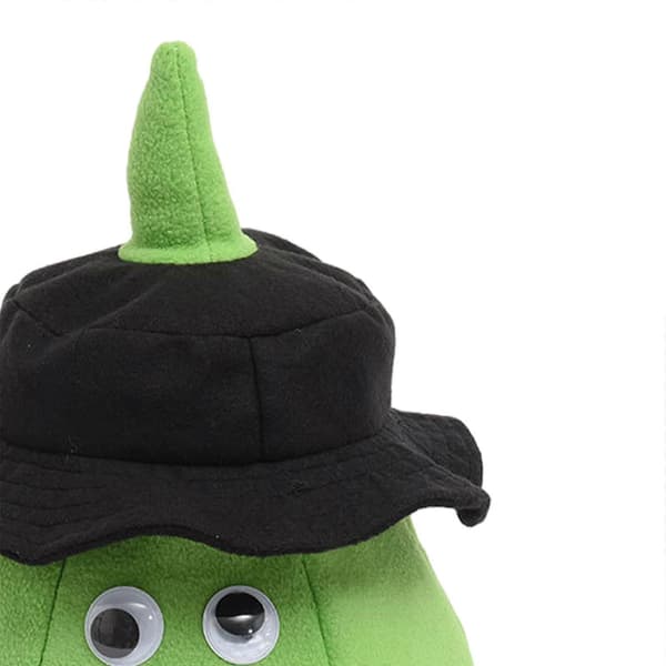 2025 Halloween Hink Pumpahink med Lock med Hatt Snacks, Godispåsar med Ljus Green
