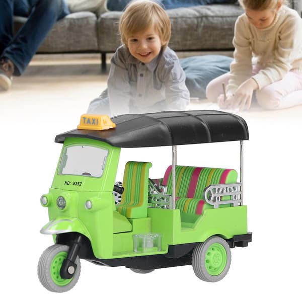 Træk Tilbage Thai Trehjulede Simulation Legering Tuk Tuk Bil Model Legetøj Børn Køretøj Legetøj Rød Green