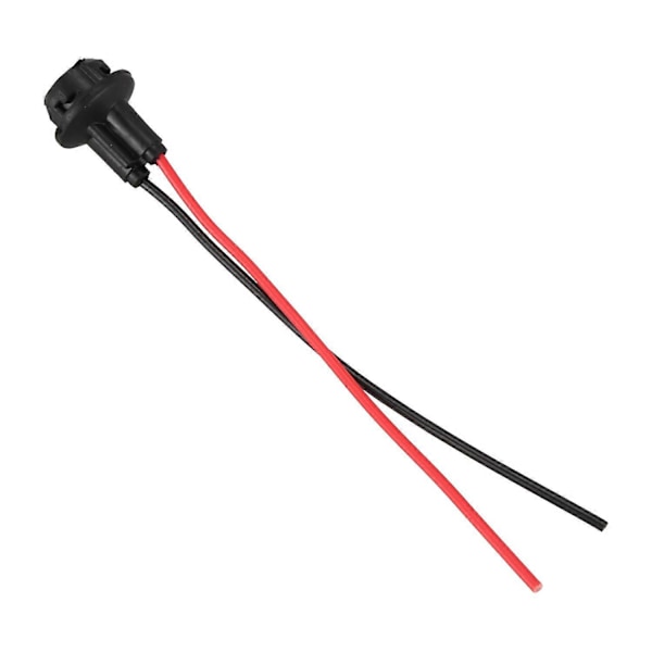 10x T10 W5W 168 194 Lamphållare Sockel glasbas lampsockel DIY, Svart