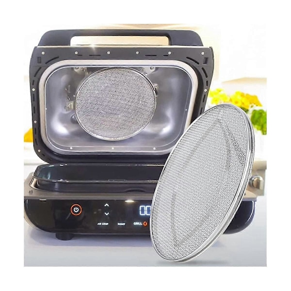 Sprutbeskyttelse for Ninja FG551 Foodi, Tilbehør for Ninja Foodi Smart XL Innendørs Grill, Rustfritt Stål S