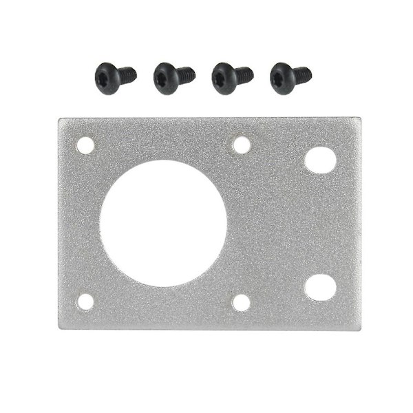 NEMA 17 Monteringsbeslag 42 Steppermotor Beslag Aluminium Plade Monteringsholder Silver