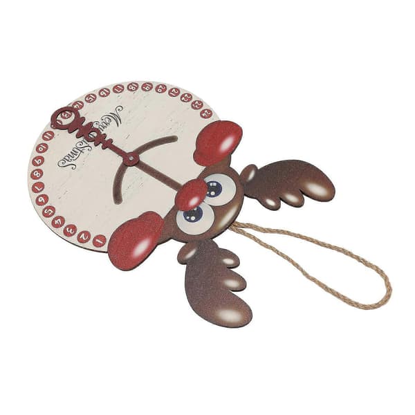 Jul Älg Poppel Träskylt Väggdekor - Hängande Ornament för Hemmet