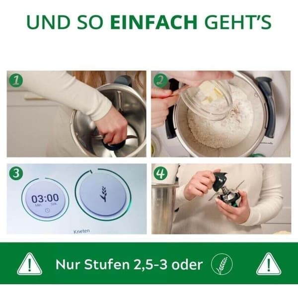 Lämplig för Thermomix TM6, TM5, TeigPRO bladsmutsskydd