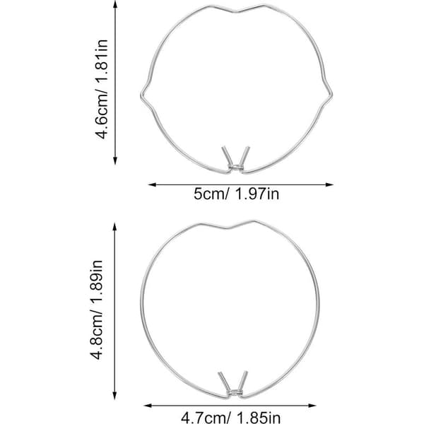 6-pak fjederklemmer til indbyggede spotlights, belysningstilbehør og elastiske, kompatible med downlights og LED-spotlights, fastgørelse til