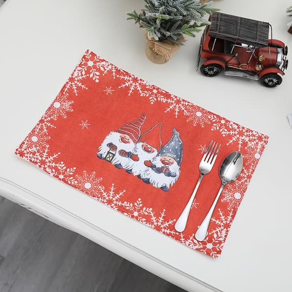 Elegante julebrikker, vaskbare sklisikre julebrikker i gårdshusstil, varmeisolasjon for innendørs og utendørs aktiviteter