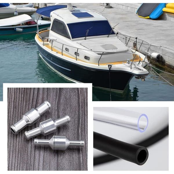 3st Envägs Backventil 6mm 8mm 10mm Aluminiumventil för Vattenslang, Bensin, Biodiesel, Kylvätska, Vattentryckspumpstillbehör