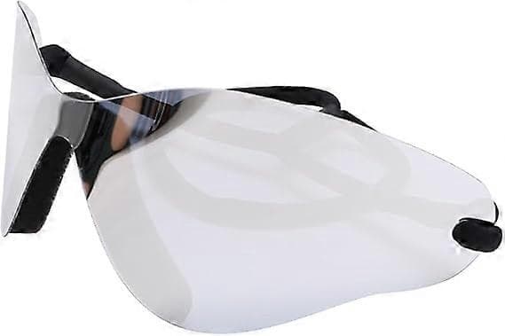 Överdimensionerade Punk Solglasögon Kvinnor Män Bågfri Solglasögon Dam Glasögon Goggle (Silver)