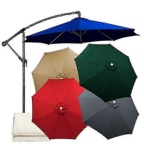 Udskiftningsdug til parasol, udendørs parasol udskiftningsdug Wine red 8-ribs 6.5FT-2m