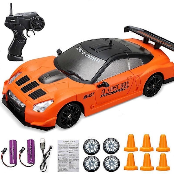 HaKeLai 2.4G Hög Hastighet Drift RC Bil 4WD Leksak Fjärrkontroll AE86 Modell GTR Fordon Bil RC Racing Bilar Leksak för Barn Julgåvor LOTUS-2B