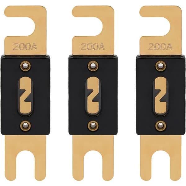 ANL 200A 32V sikring, ANL-200A flade bilsikringer, 200 Amp 32VDC til bilstereo beskyttelse (pakke med 3)