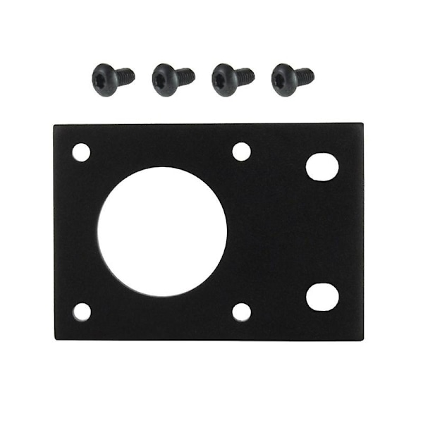 NEMA 17 Monteringsbeslag 42 Steppermotor Beslag Aluminium Plade Monteringsholder Black