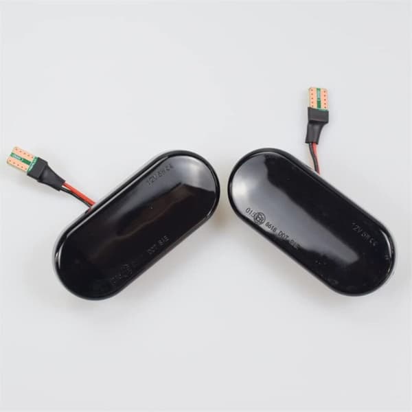 2-delt LED-kørelys, dynamiske gule sideblinklys, kompatible med SEAT Ibiza 6L, Cordoba, Toledo, Leon og Ford C-Max, Fiesta