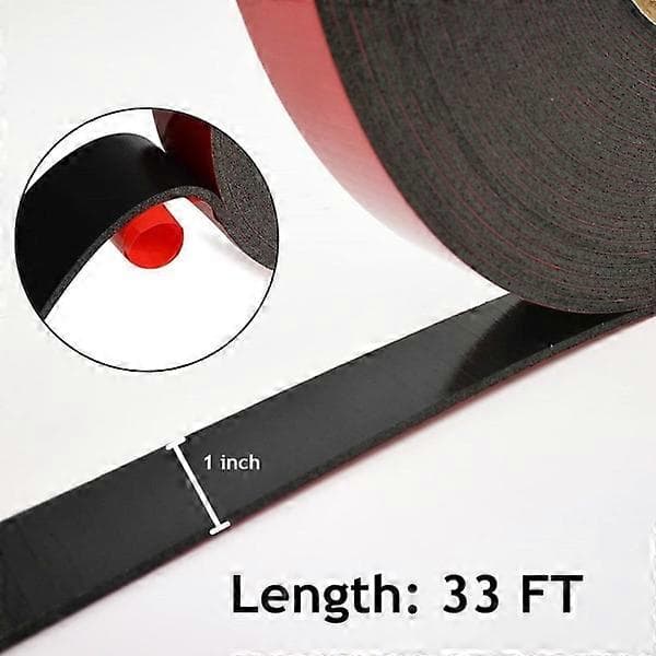 1 tomme x 33 fod skumtape Dobbeltklæbende monteringstape