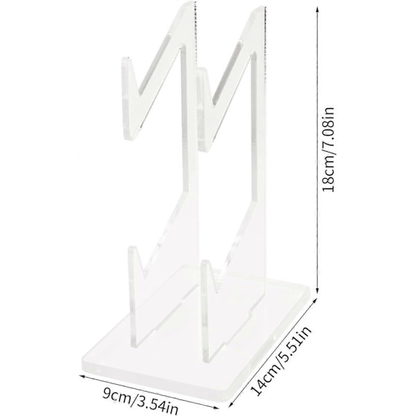 Akryl Spilcontroller Stand Holder, Dobbeltlags Spilcontroller Holder Stand, Universelt Dobbelt Gamepad Controller Holder Tilbehør