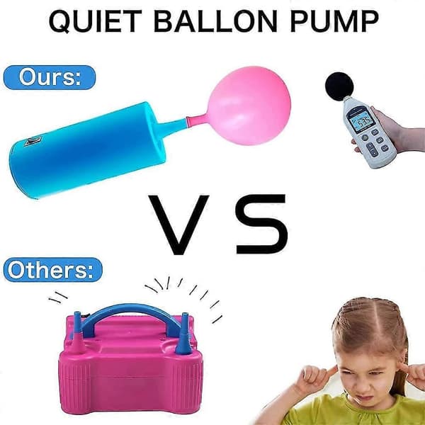 Ballongpump Elektrisk Luftpump Fest Vårfestival Nyårsfest US