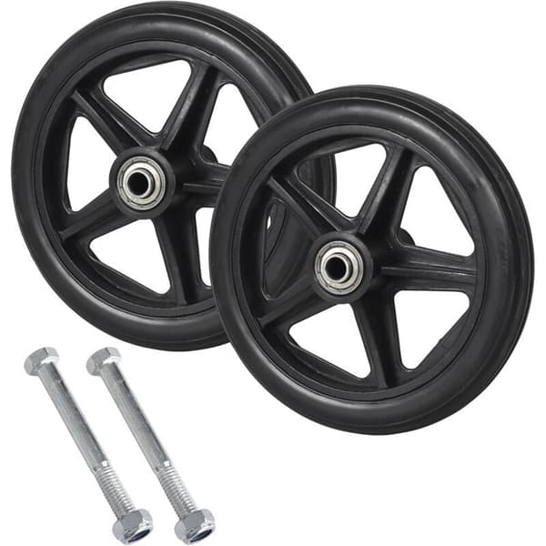 Rullestol - Sett med 15 cm solide forhjul