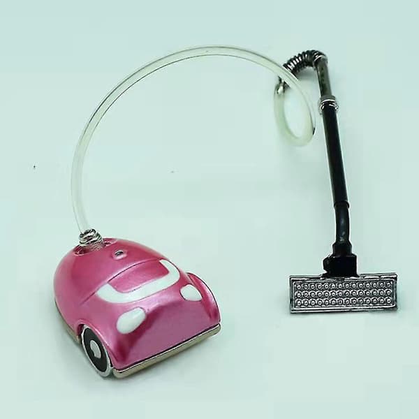 Mini Dammsugare Multifunktionell Nyhet 1/12 Skala Dockhus Dammsugare Ornament För Dekoration Kaesi Pink