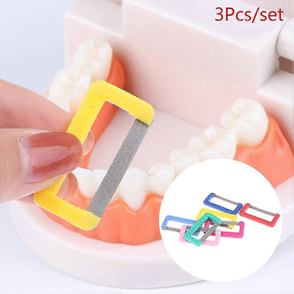 3x Dental Ortodontisk Interproksimal Emaljepolering Tannemalje Redusert Oral